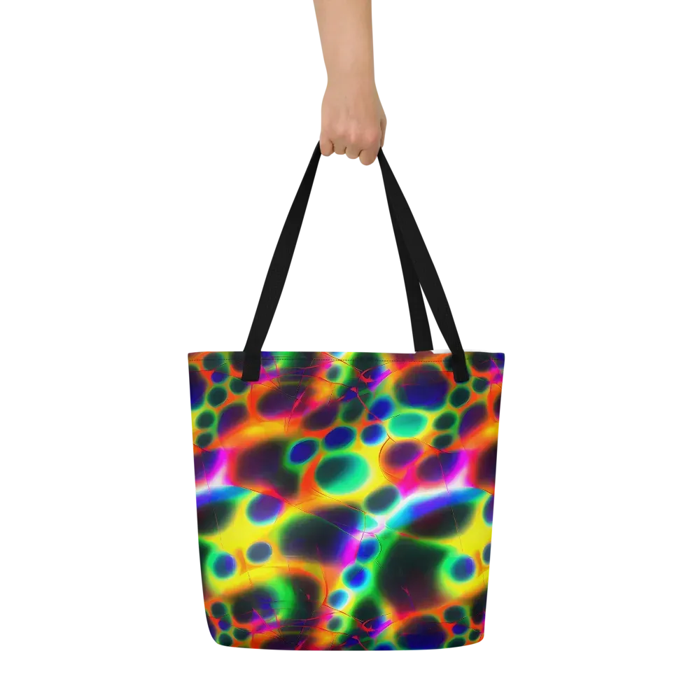 Lucid Voltage on Large Tote Bag W/ Pocket — Front