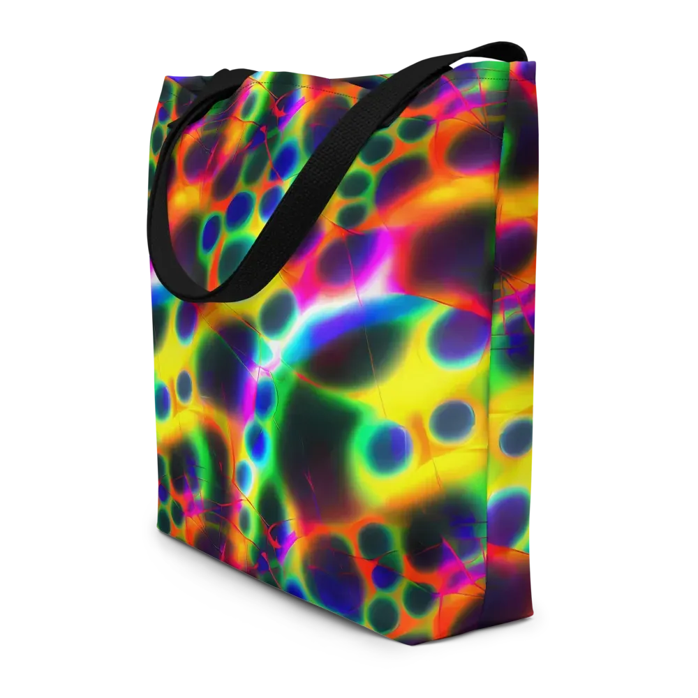 Lucid Voltage on Large Tote Bag W/ Pocket — Front