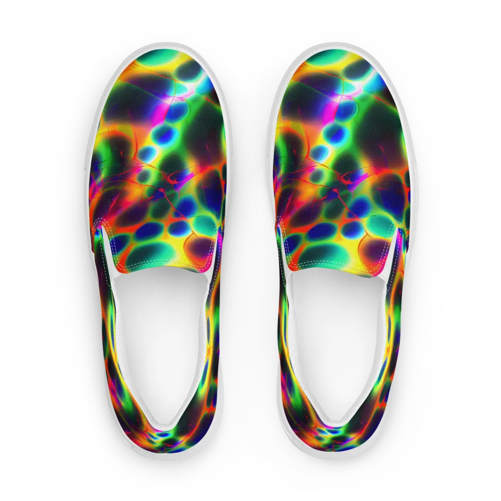 Lucid Voltage on Women's Slip-On Canvas Shoes — Front