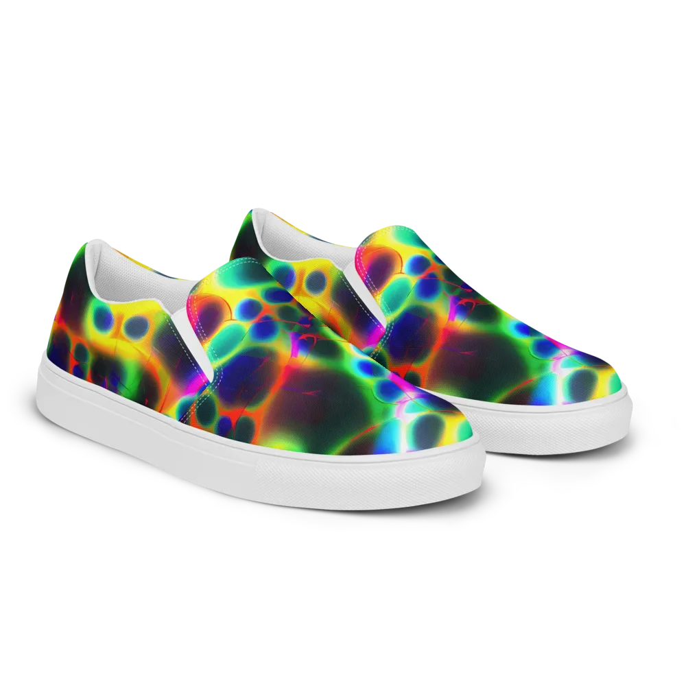 Lucid Voltage on Women's Slip-On Canvas Shoes — Right Front