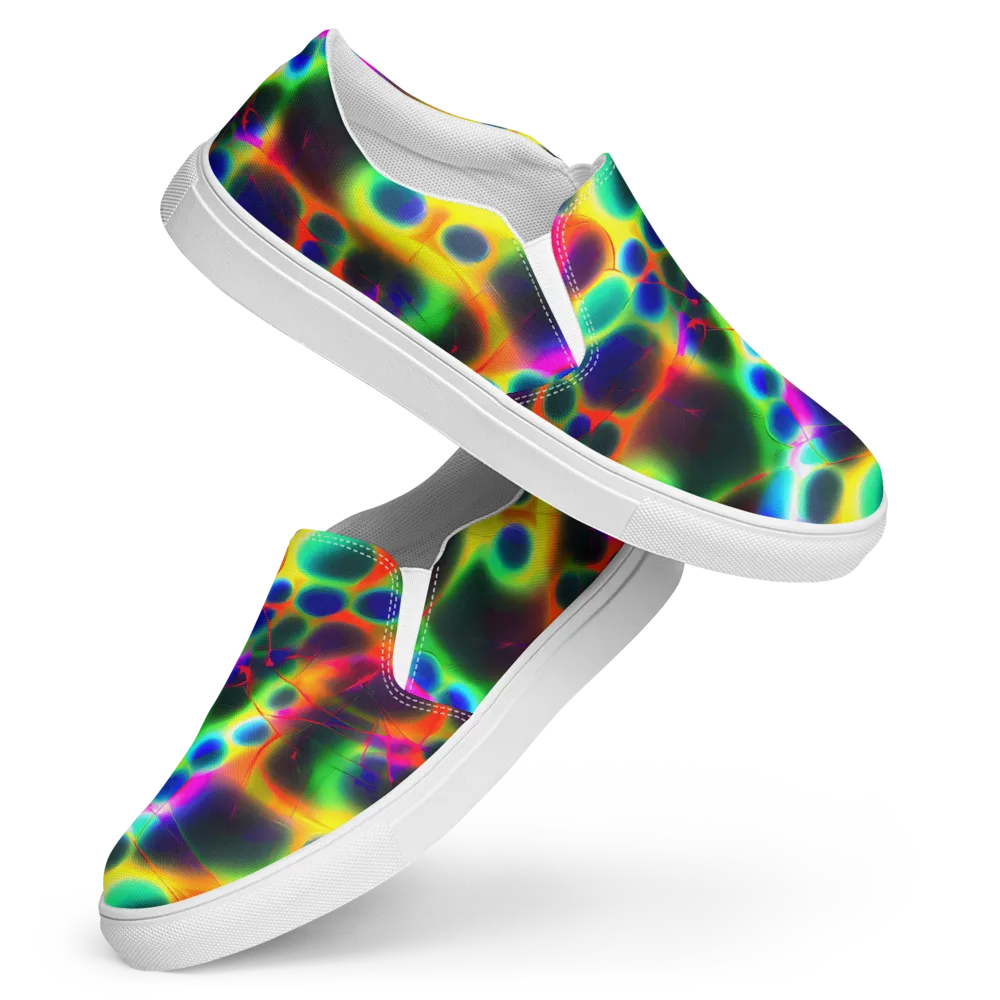 Lucid Voltage on Women's Slip-On Canvas Shoes — Front