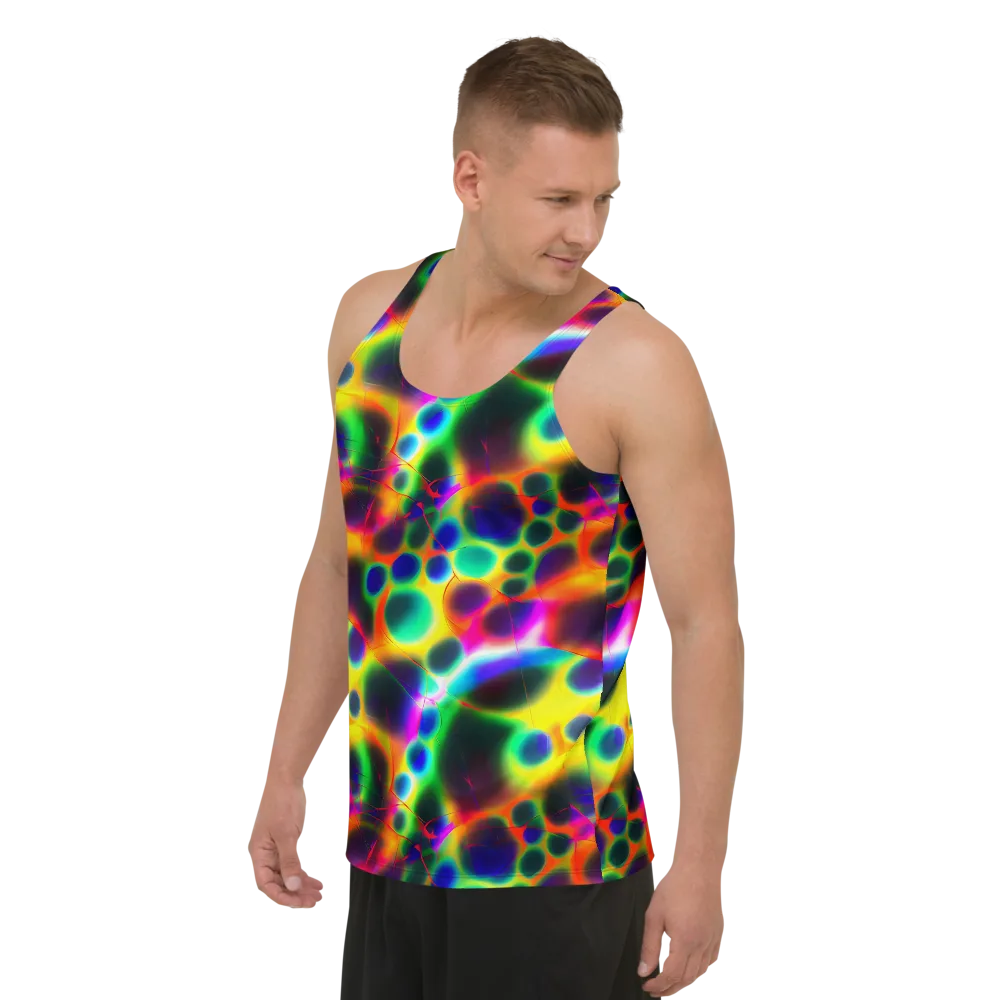 Lucid Voltage on Men's Tank Top — Left Front