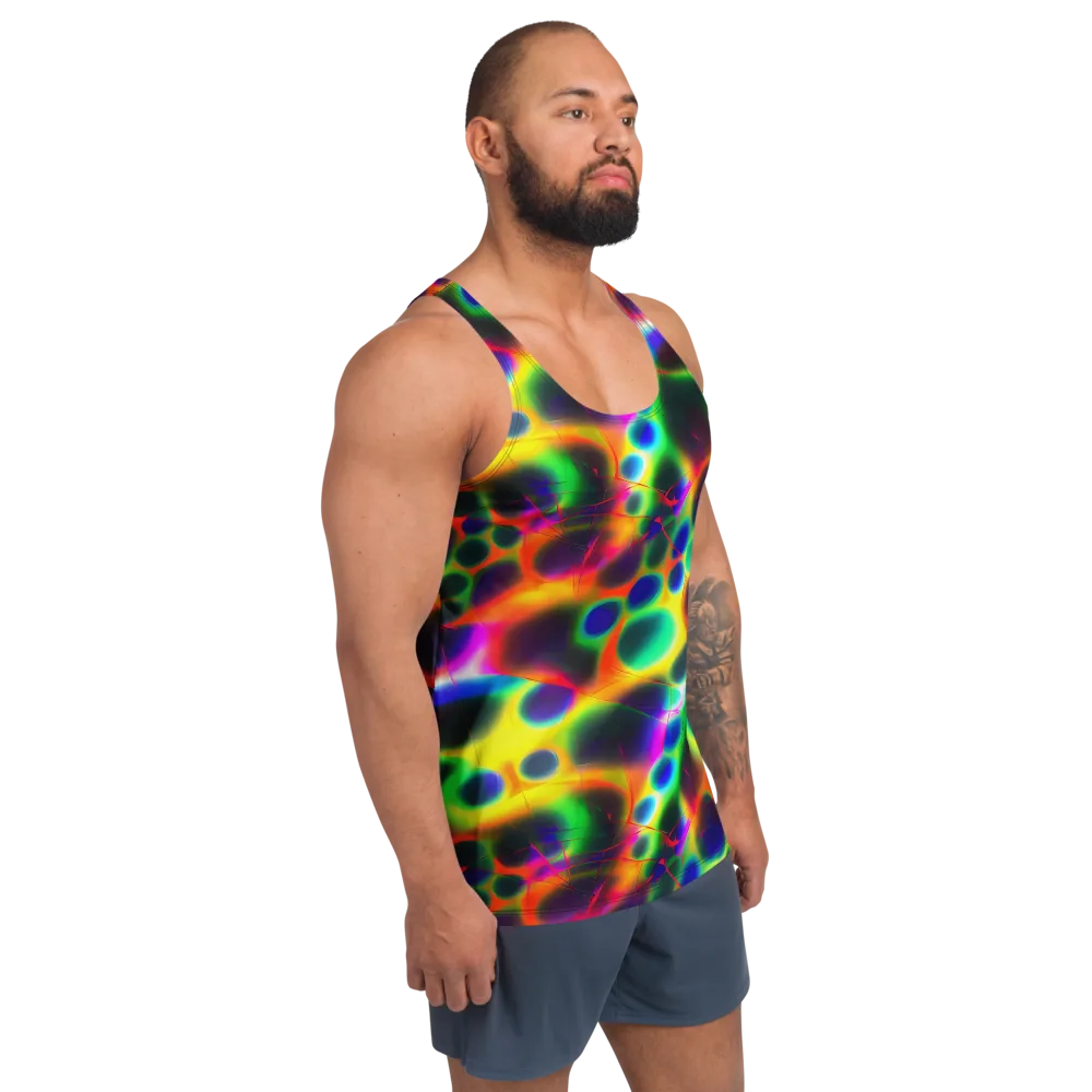 Lucid Voltage on Men's Tank Top — Right Front