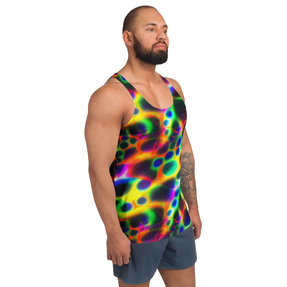 Lucid Voltage on Men's Tank Top — Right Front