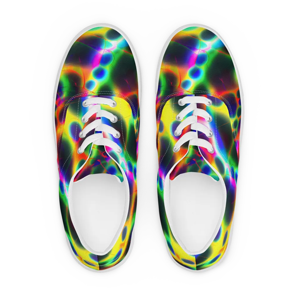 Lucid Voltage on Men's Lace-Up Canvas Shoes — Front