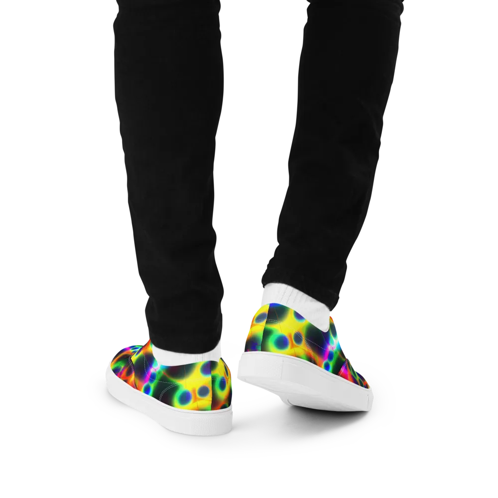 Lucid Voltage on Men's Lace-Up Canvas Shoes — Back