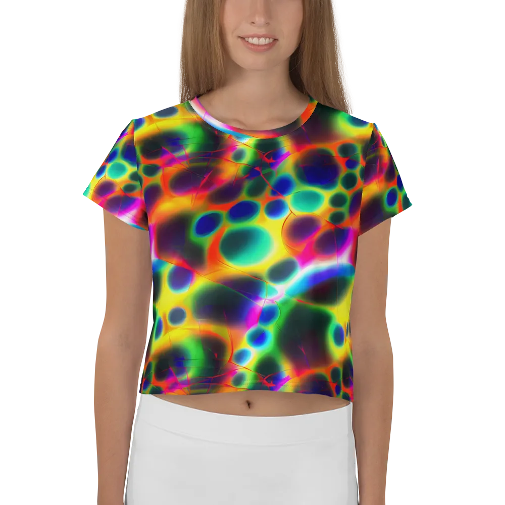 Lucid Voltage on Crop Tee — Front