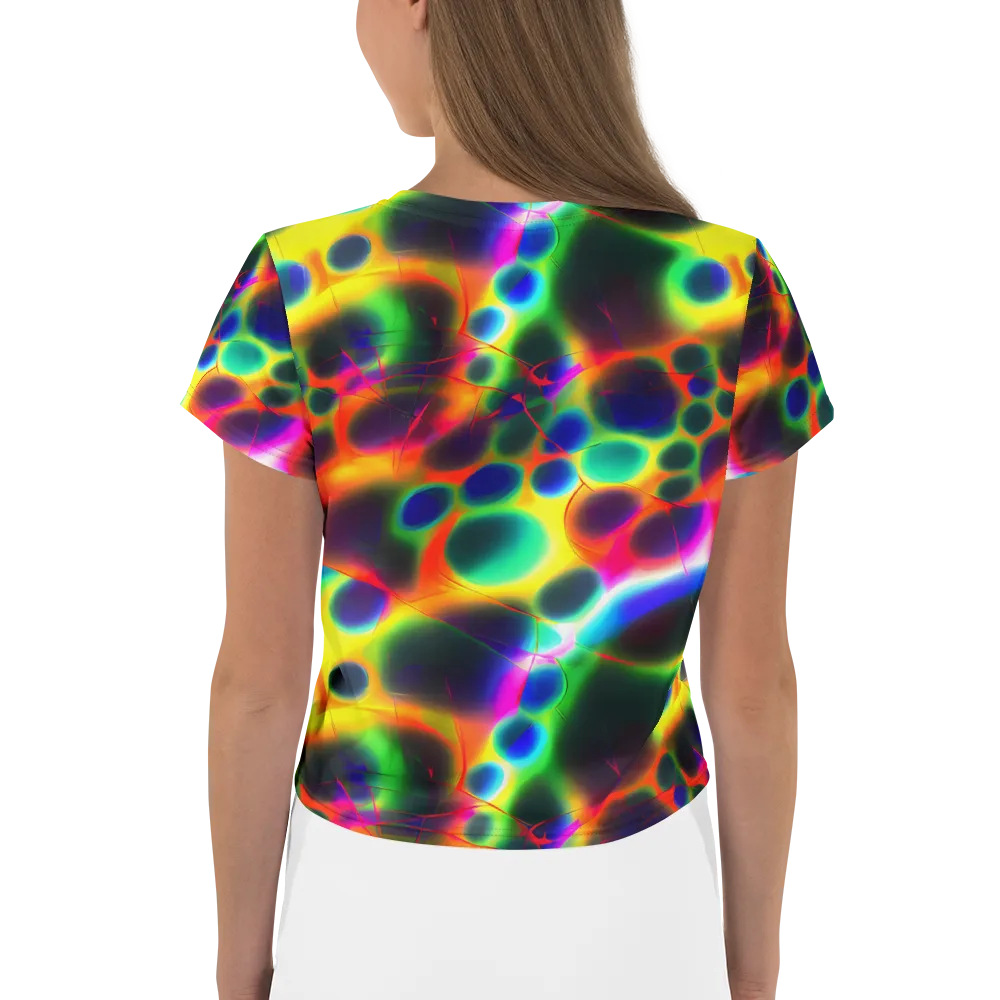 Lucid Voltage on Crop Tee — Back