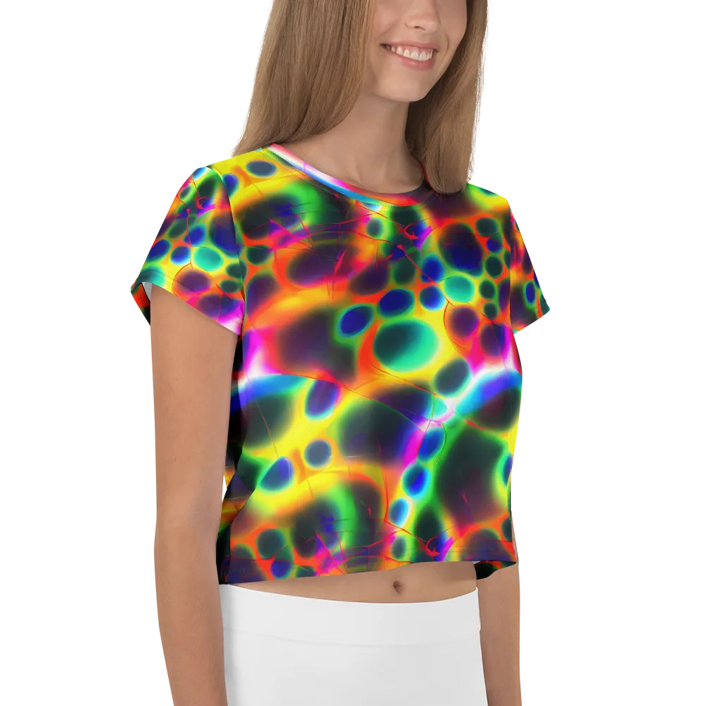 Lucid Voltage on Crop Tee — Right