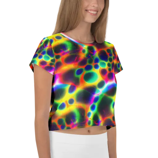 Lucid Voltage on a Crop Tee