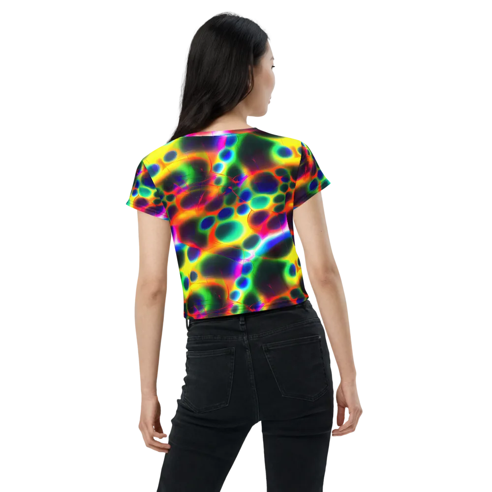 Lucid Voltage on Crop Tee — Back