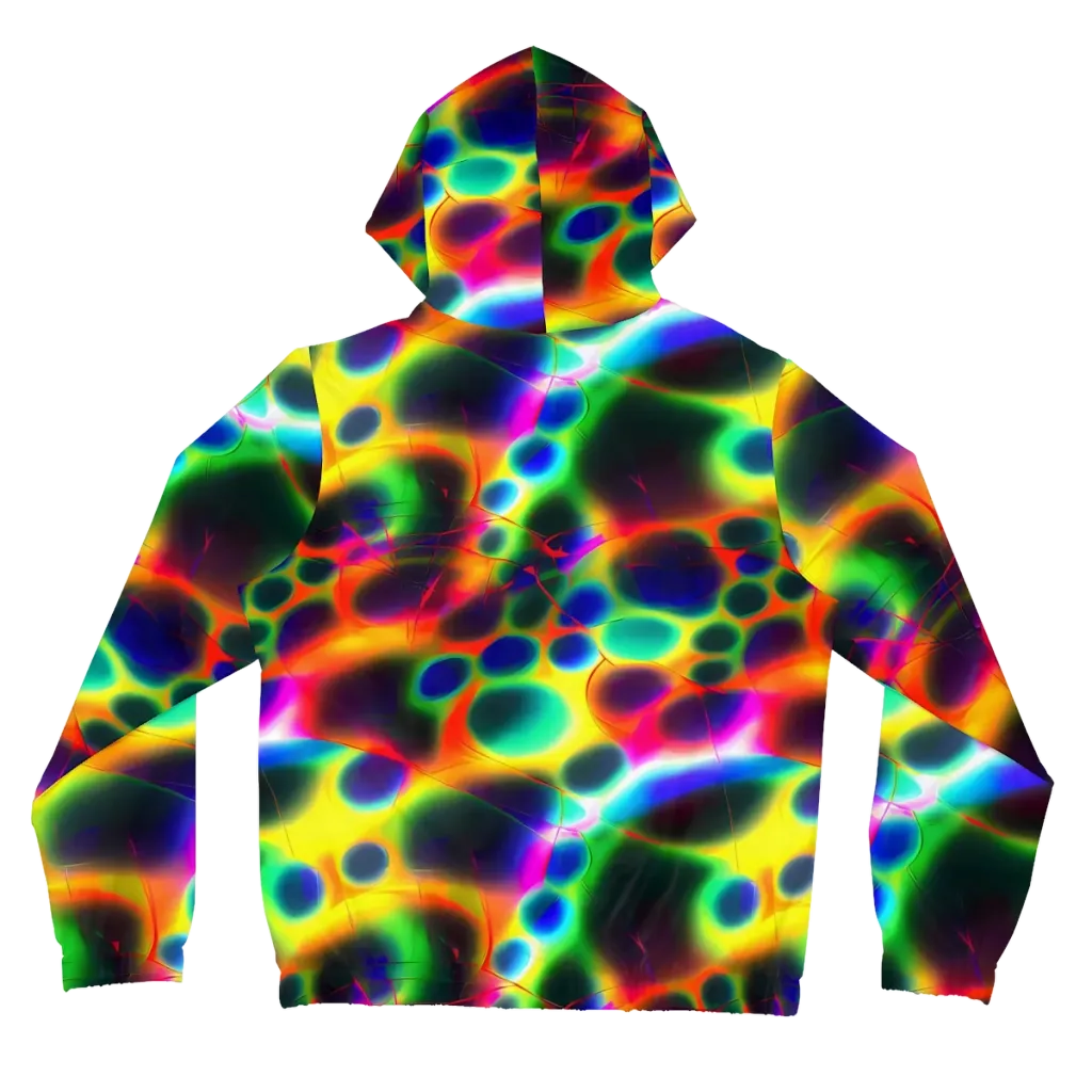 Lucid Voltage on Women's Full-Zip Hoodie — Back