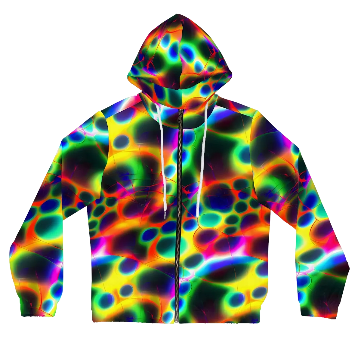 Lucid Voltage on Women's Full-Zip Hoodie — Front