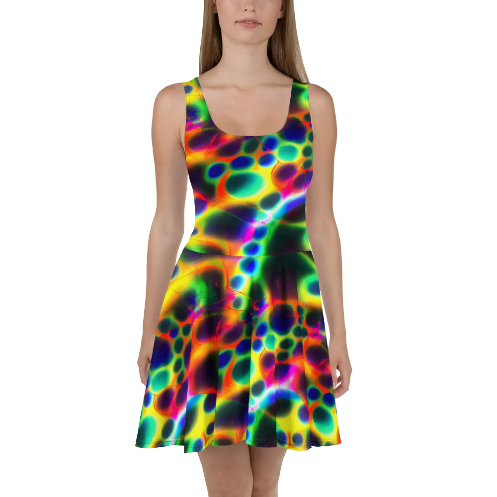 Lucid Voltage on Skater Dress — Front