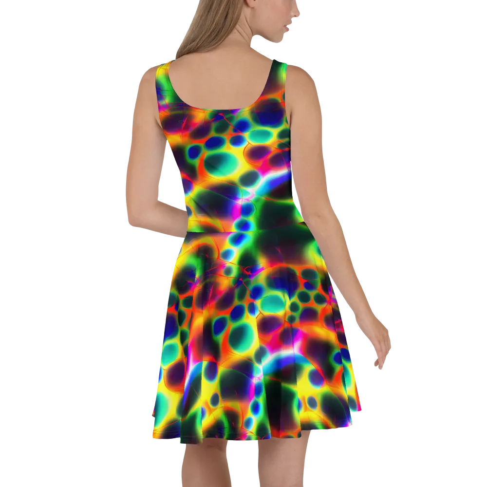 Lucid Voltage on Skater Dress — Back