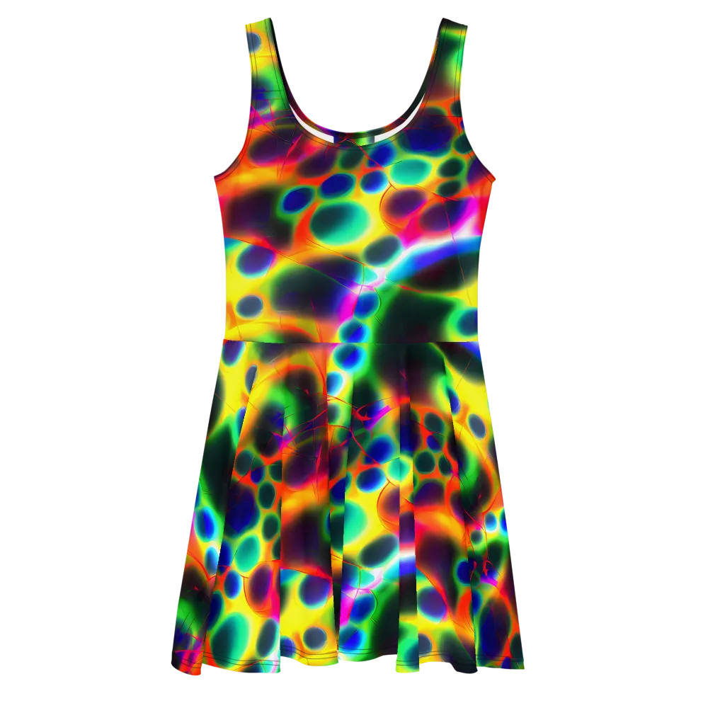 Lucid Voltage on Skater Dress — Front