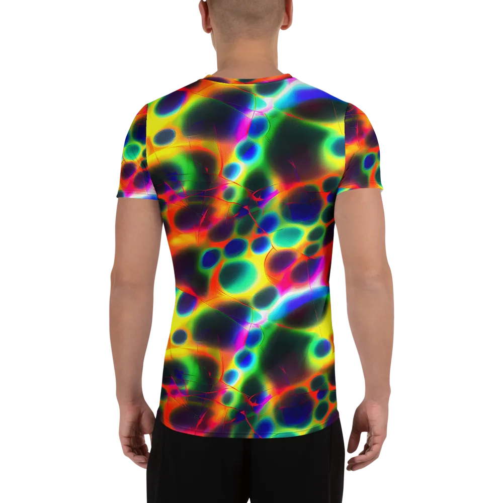 Lucid Voltage on Men's Athletic T-Shirt — Back