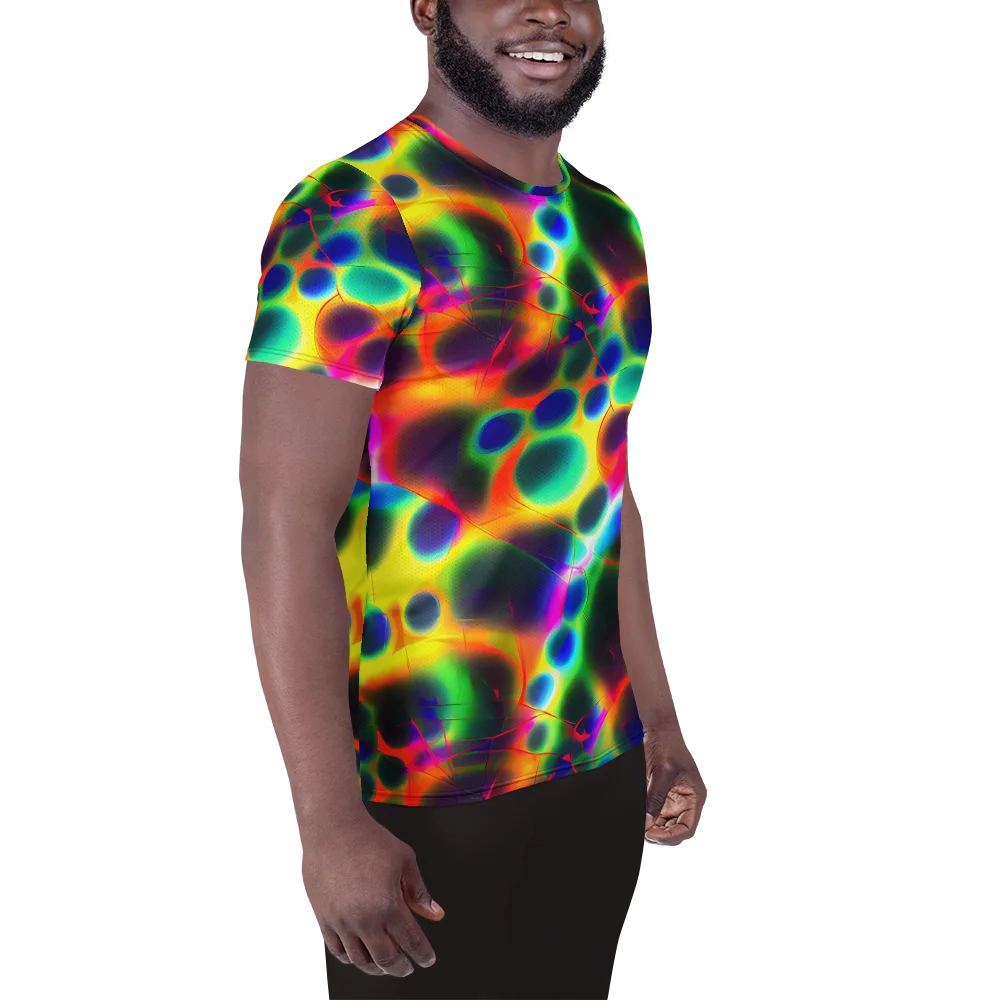 Lucid Voltage on Men's Athletic T-Shirt — Right