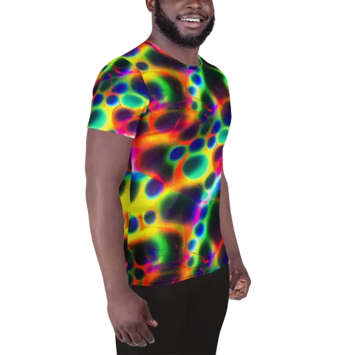 Lucid Voltage on a Men's Athletic T-Shirt