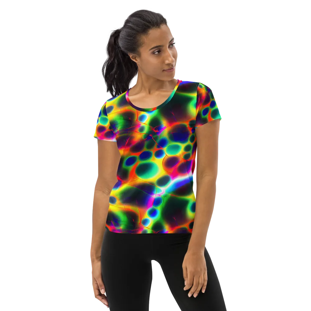 Lucid Voltage on Women's Athletic T-Shirt — Front