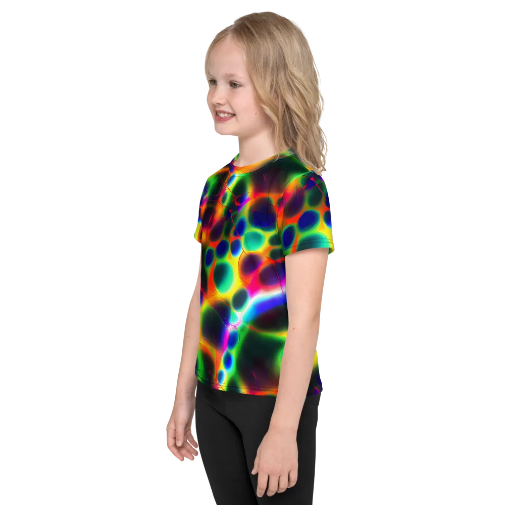 Lucid Voltage on Kids Crew Neck T-Shirt — Left