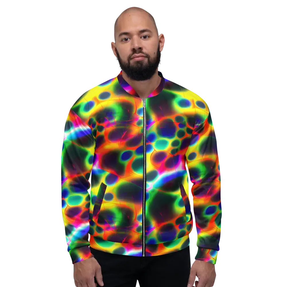 Lucid Voltage on Bomber Jacket — Front