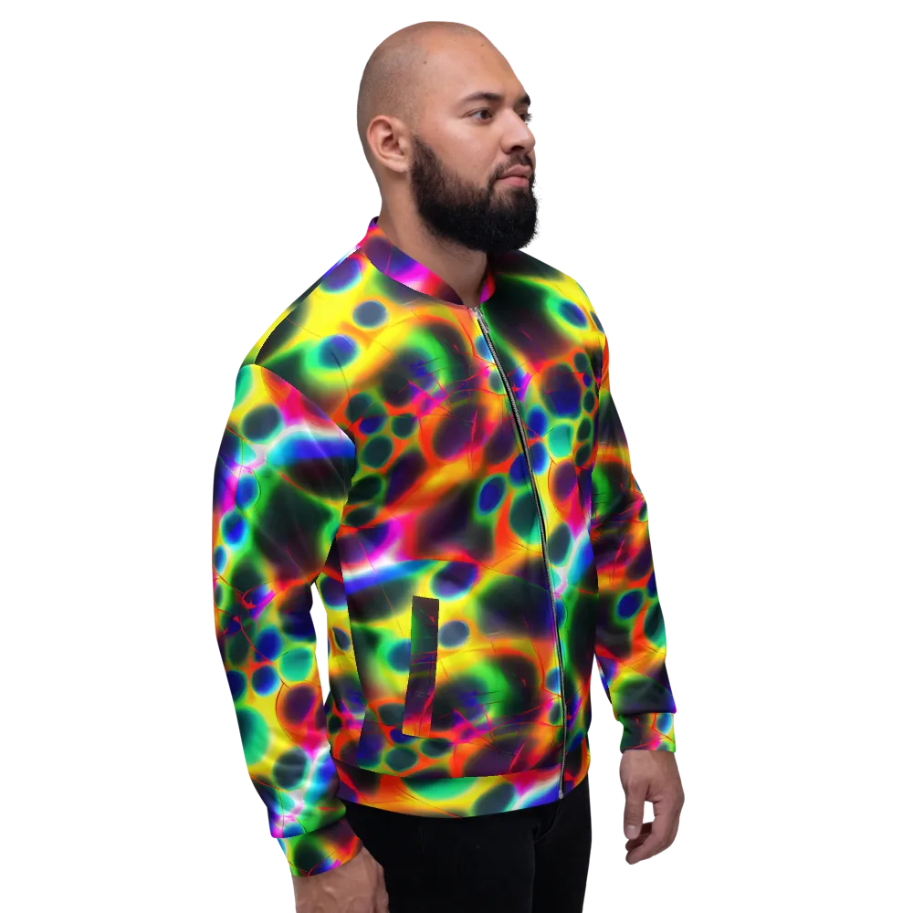 Lucid Voltage on Bomber Jacket — Right