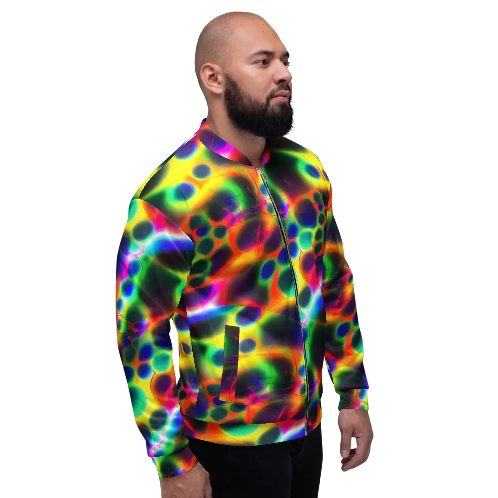 Lucid Voltage on Bomber Jacket — Right