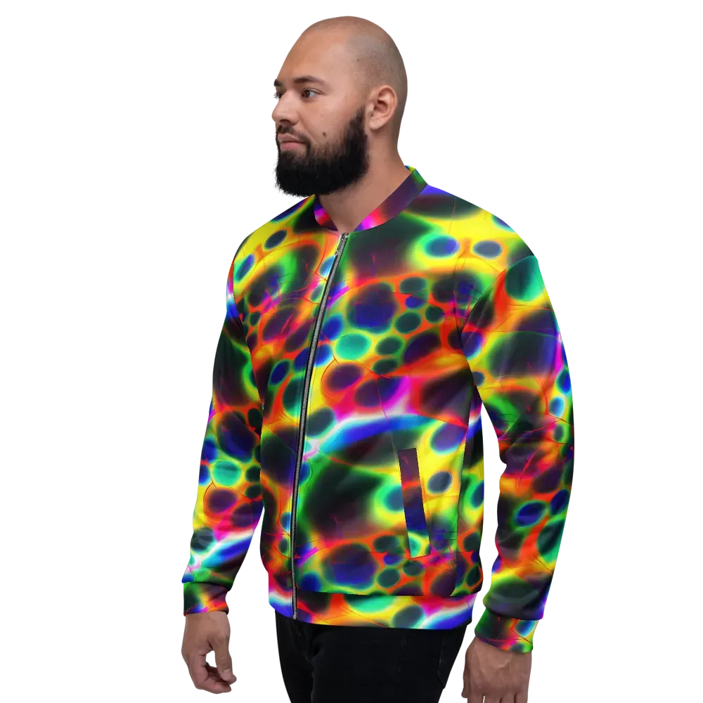 Lucid Voltage on Bomber Jacket — Left