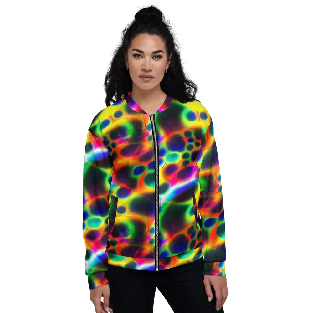 Lucid Voltage on Bomber Jacket — Front