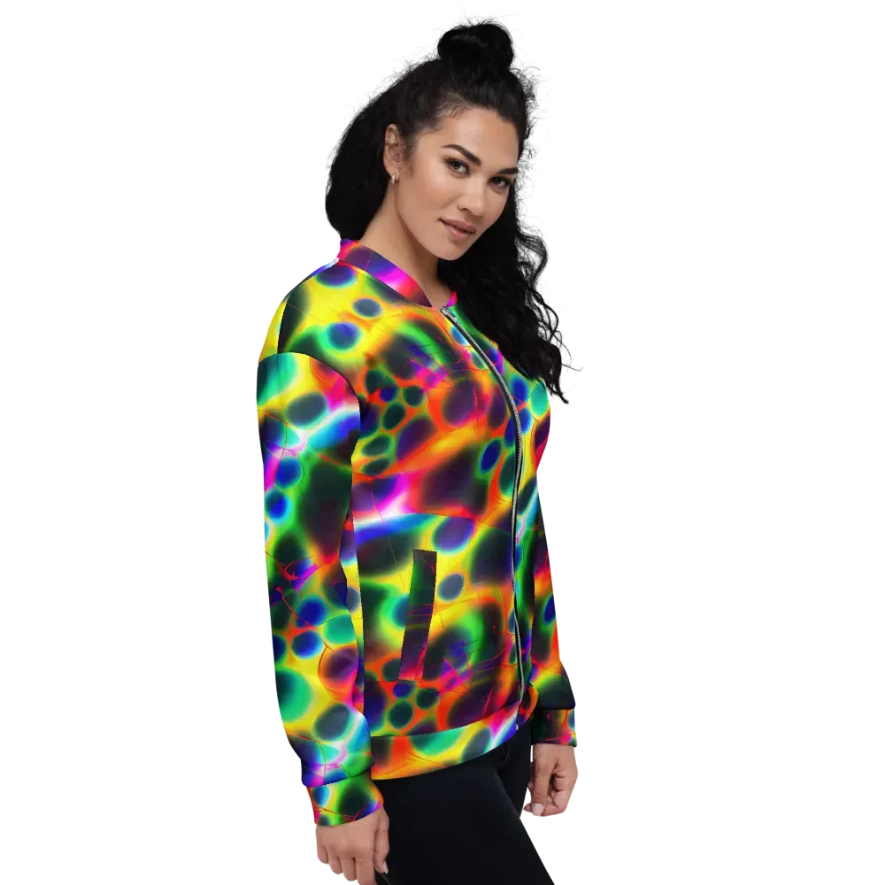 Lucid Voltage on Bomber Jacket — Right