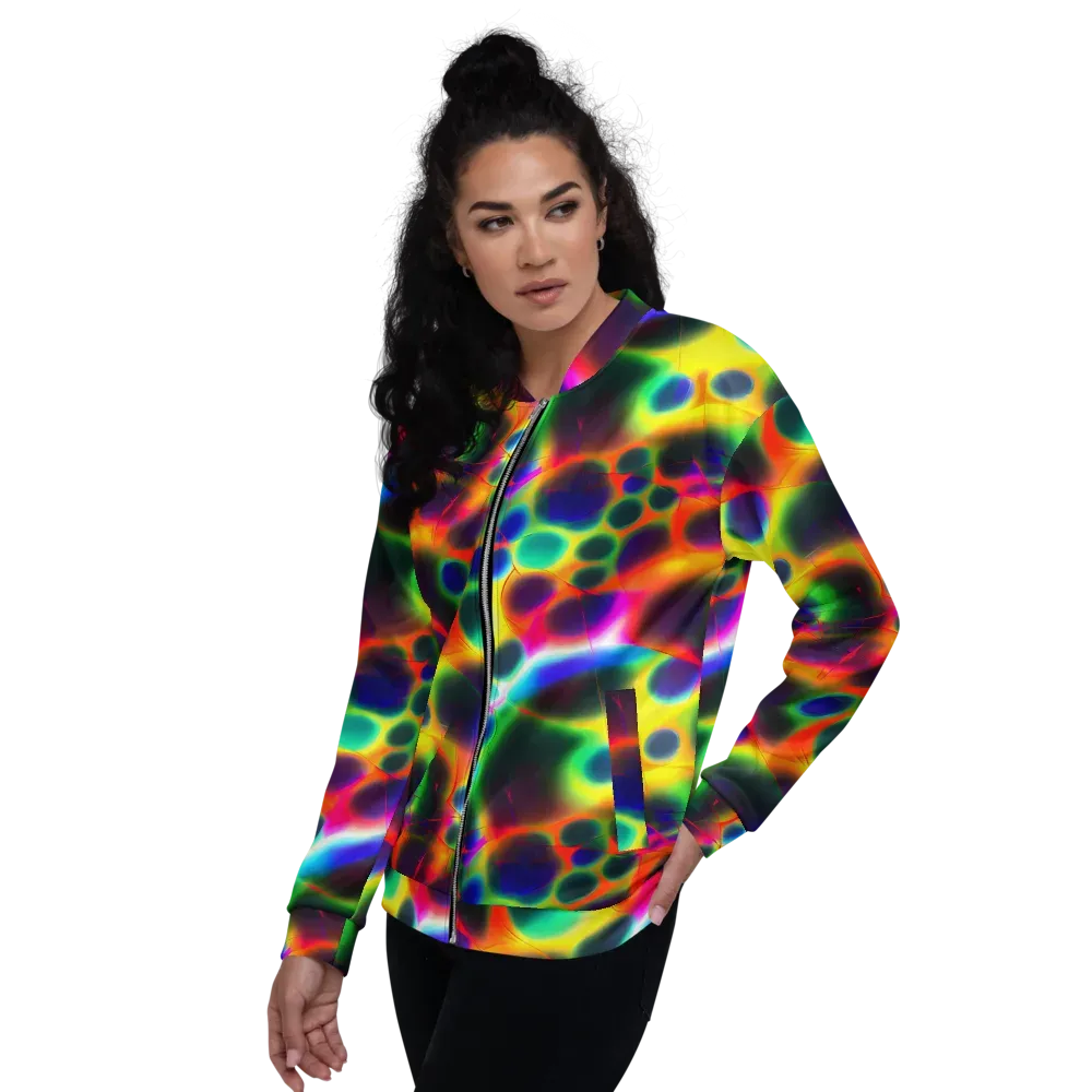 Lucid Voltage on Bomber Jacket — Left
