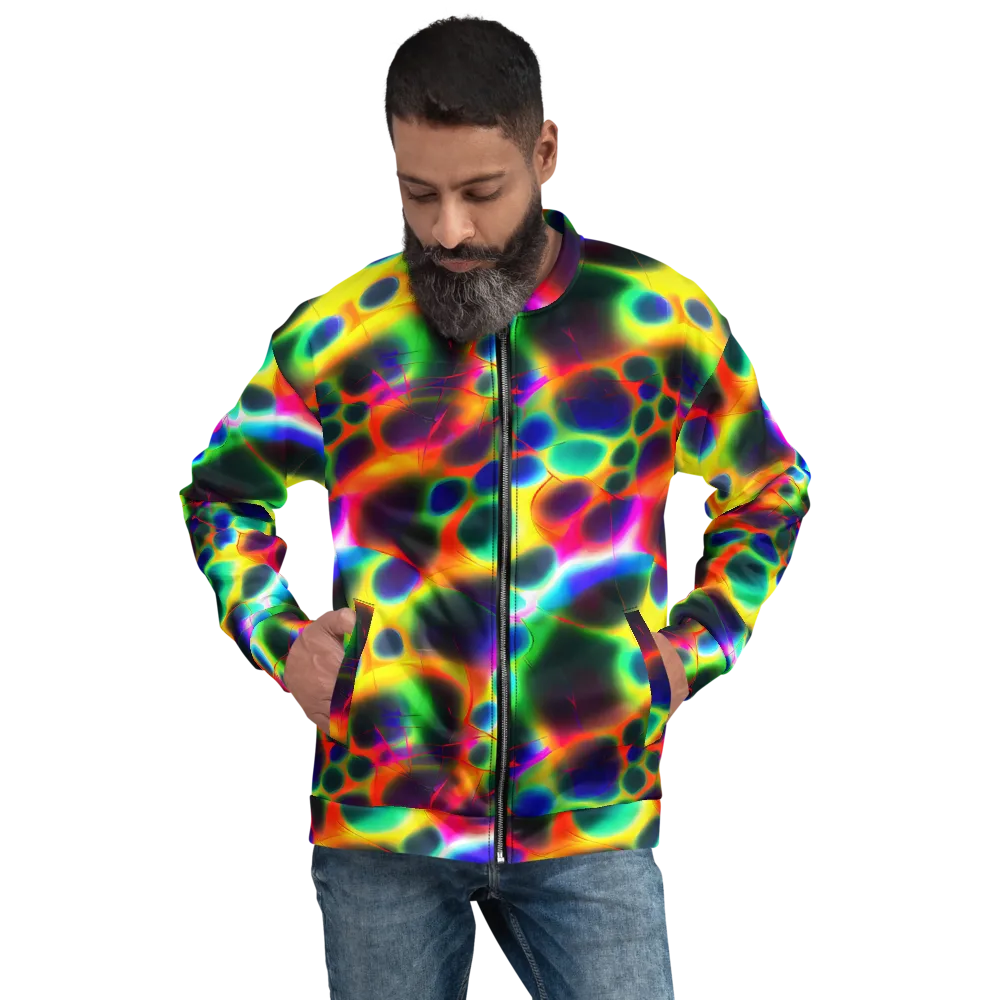 Lucid Voltage on Bomber Jacket — Front