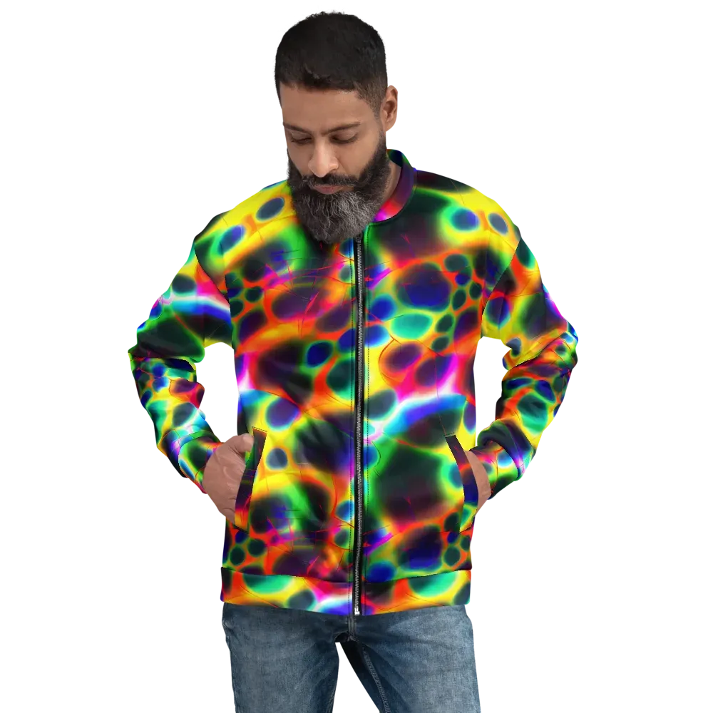 Lucid Voltage on Bomber Jacket — Front