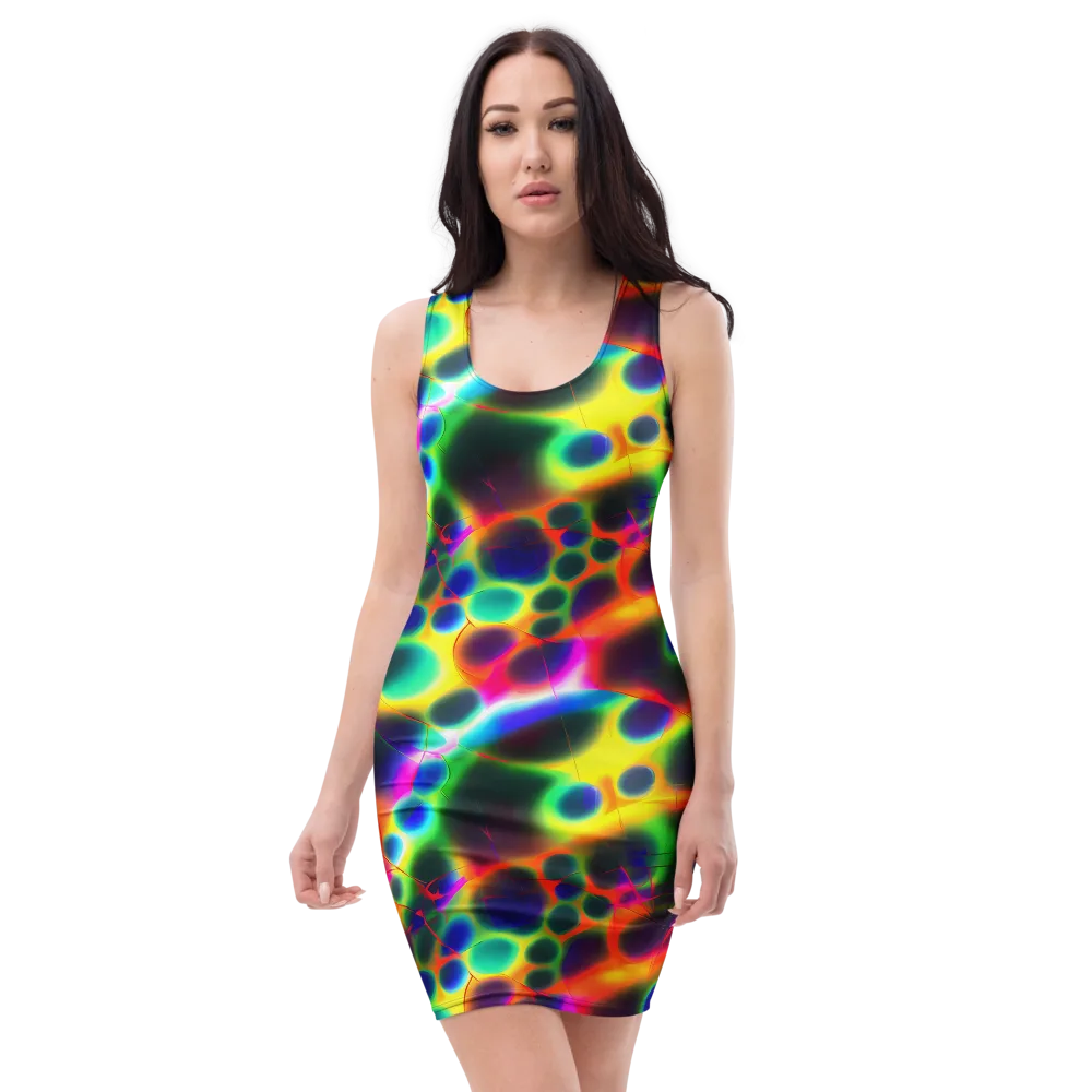 Lucid Voltage on Bodycon Dress — Front
