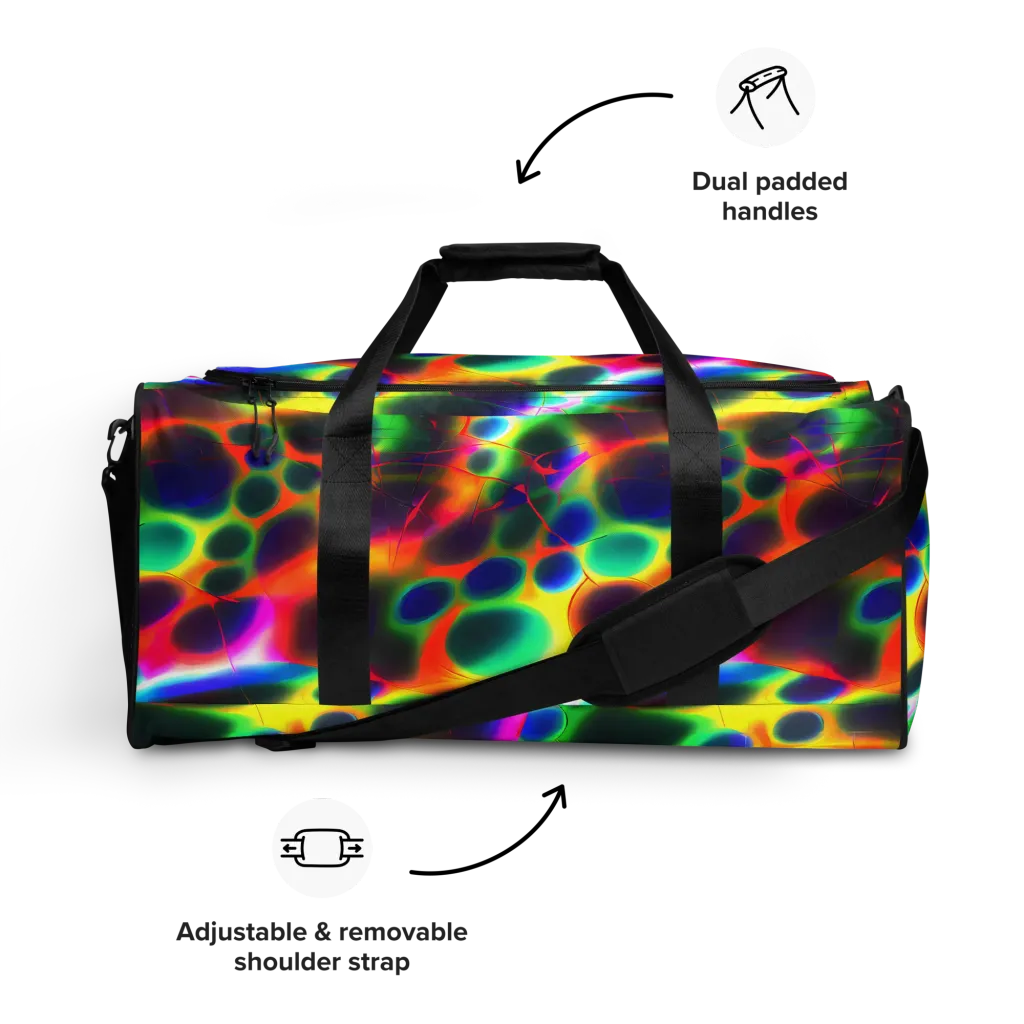 Lucid Voltage on Duffle Bag — Front
