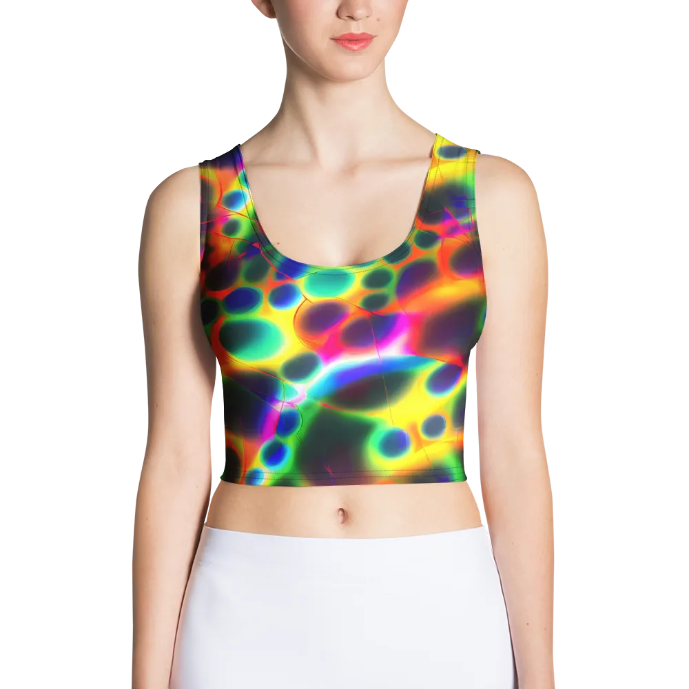 Lucid Voltage on Crop Top — Front