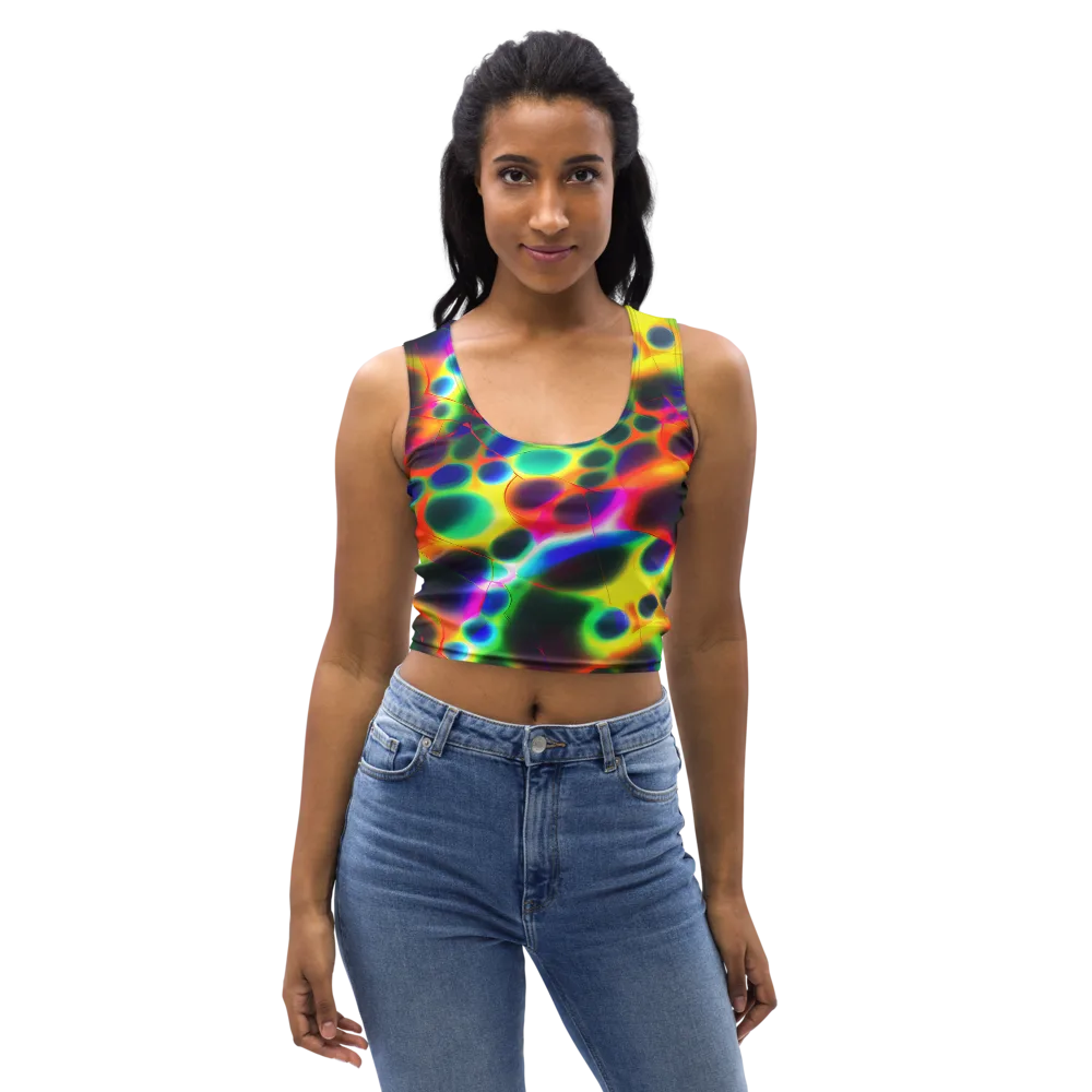 Lucid Voltage on Crop Top — Front