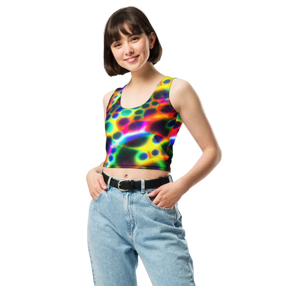 Lucid Voltage on Crop Top — Front