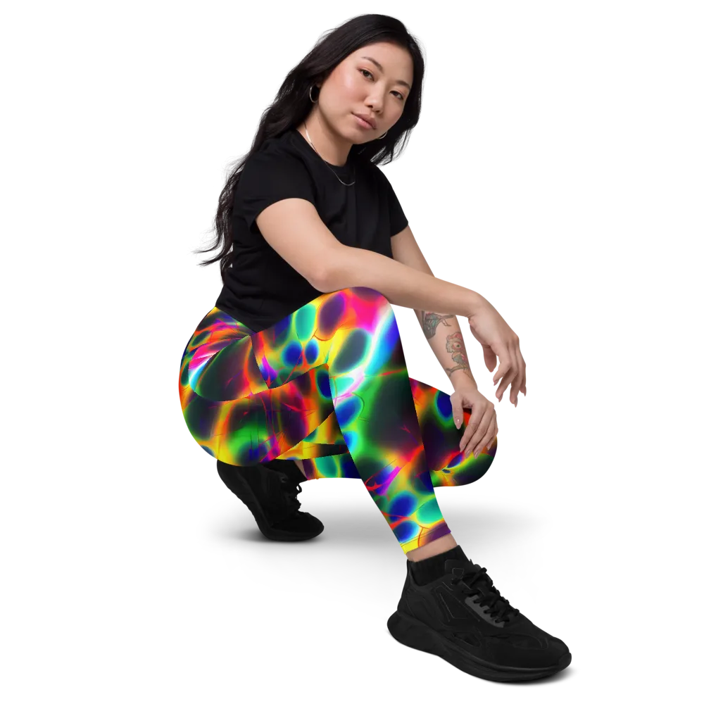 Lucid Voltage on Leggings with Pockets — Right Front