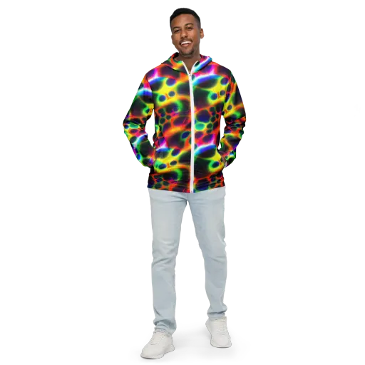 Lucid Voltage on a Men's Windbreaker