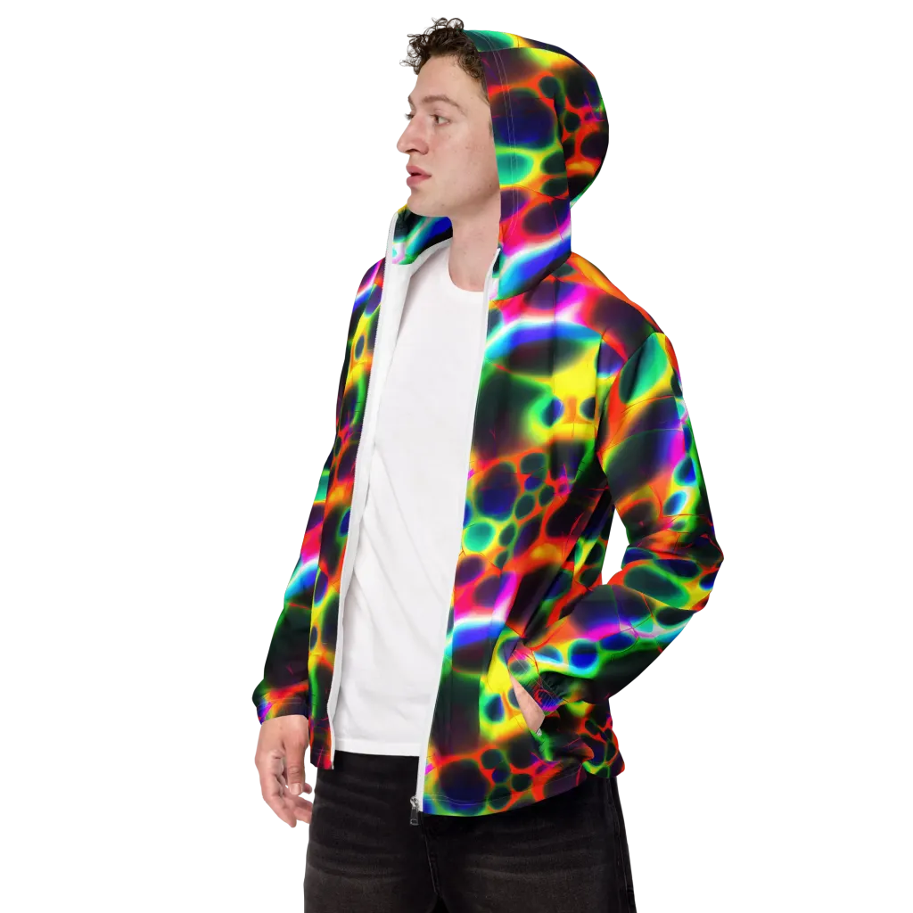 Lucid Voltage on Men's Windbreaker — Left Front