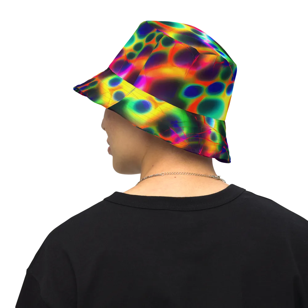 Lucid Voltage on Reversible Bucket Hat — Back Inside