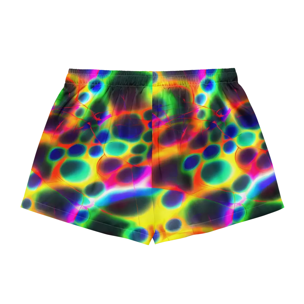 Lucid Voltage on Women's Pajama Shorts — Back