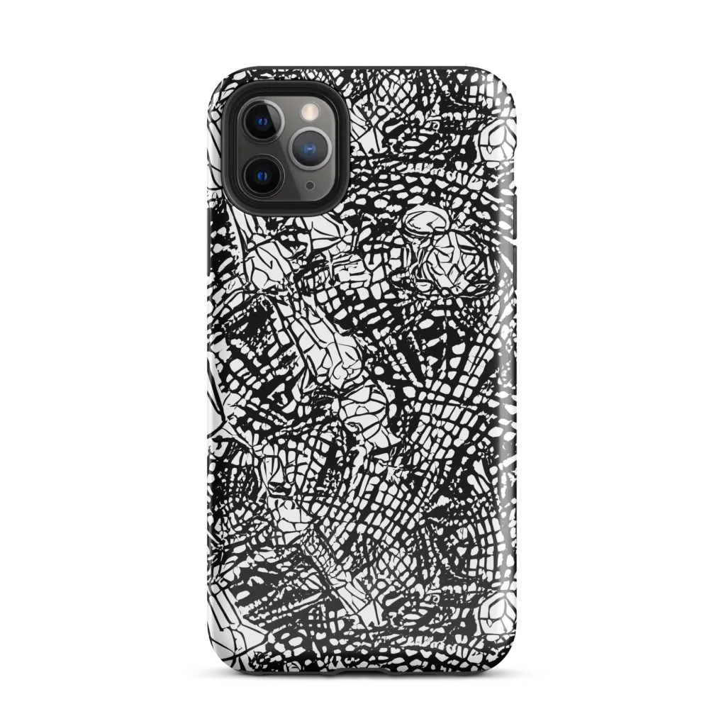 Obsidian Static on Tough Case for iPhone® — Front