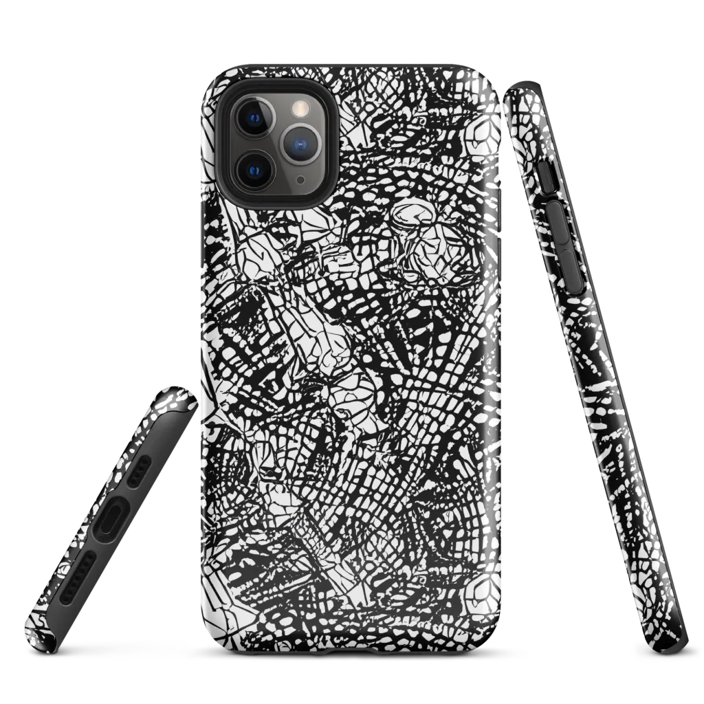 Obsidian Static on Tough Case for iPhone® — Front