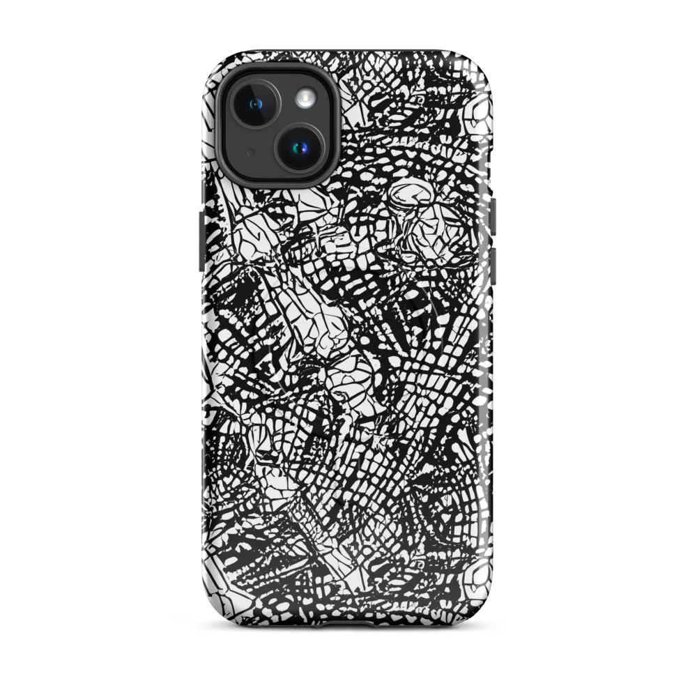 Obsidian Static on MagSafe Tough Case for iPhone® — Front