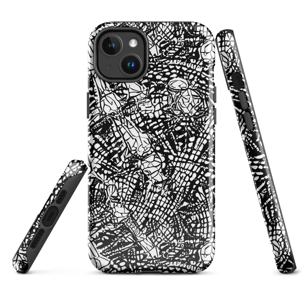 Obsidian Static on MagSafe Tough Case for iPhone® — Front
