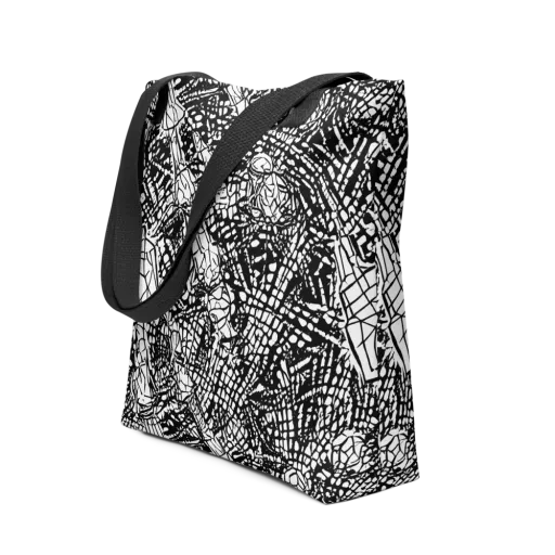 Obsidian Static on a Tote Bag