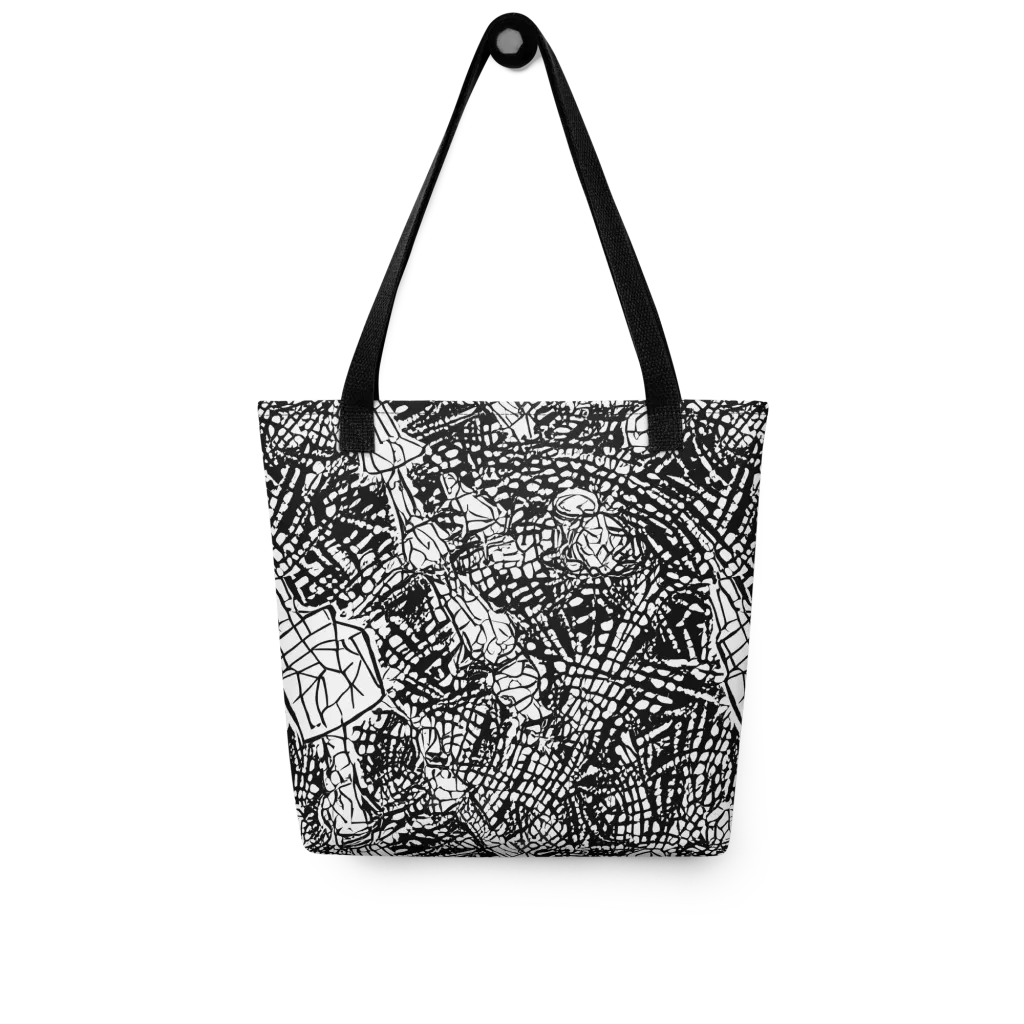 Obsidian Static on Tote Bag — Front